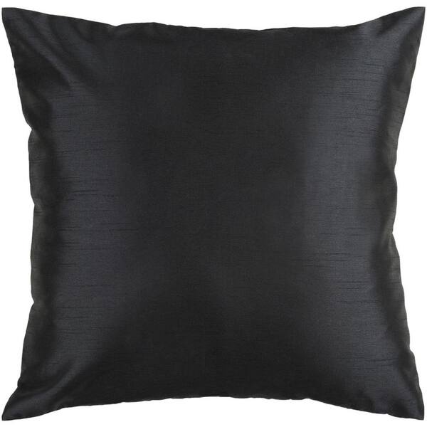 solid black throw pillows