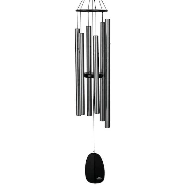 WOODSTOCK CHIMES Signature Collection, Bells of Paradise, 44 in. Silver Wind Chime