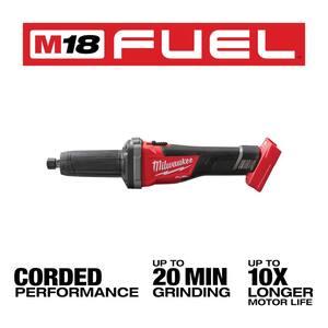 M18 FUEL 18V Lithium-Ion Brushless Cordless 1/4 in. Die Grinder (Tool-Only)