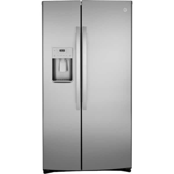 GE 25.1 cu. ft. Side by Side Refrigerator in Fingerprint Resistant Stainless Steel