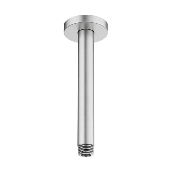 8 in. Ceiling Mounted Stainless Steel Shower Arm in Brushed Nickel (1-Pack)