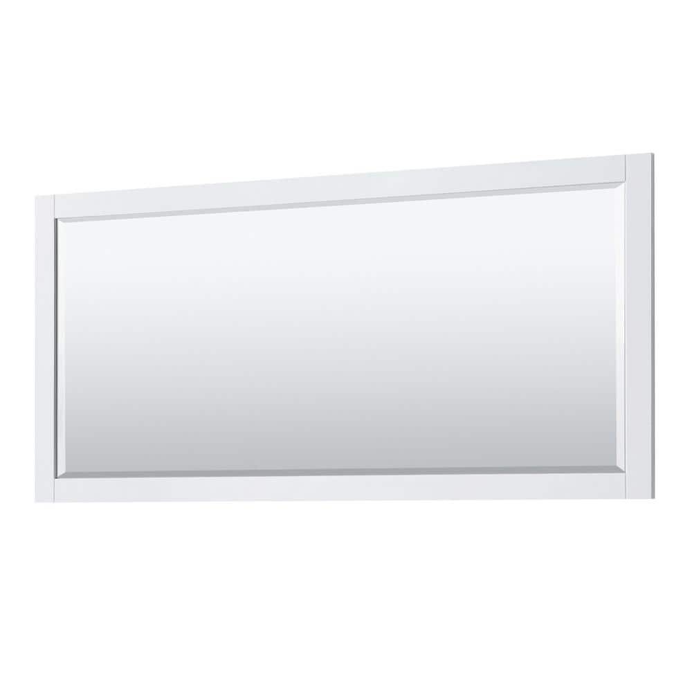 Avery 72" White Double Vanity with Carrara Marble and Brushed Gold Trim