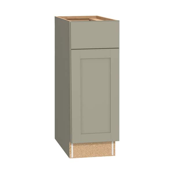 Westfield Dusk Gray Shaker Stock Assembled Base Kitchen Cabinet (12 in. W x 23.75 in. D x 35 in. H)