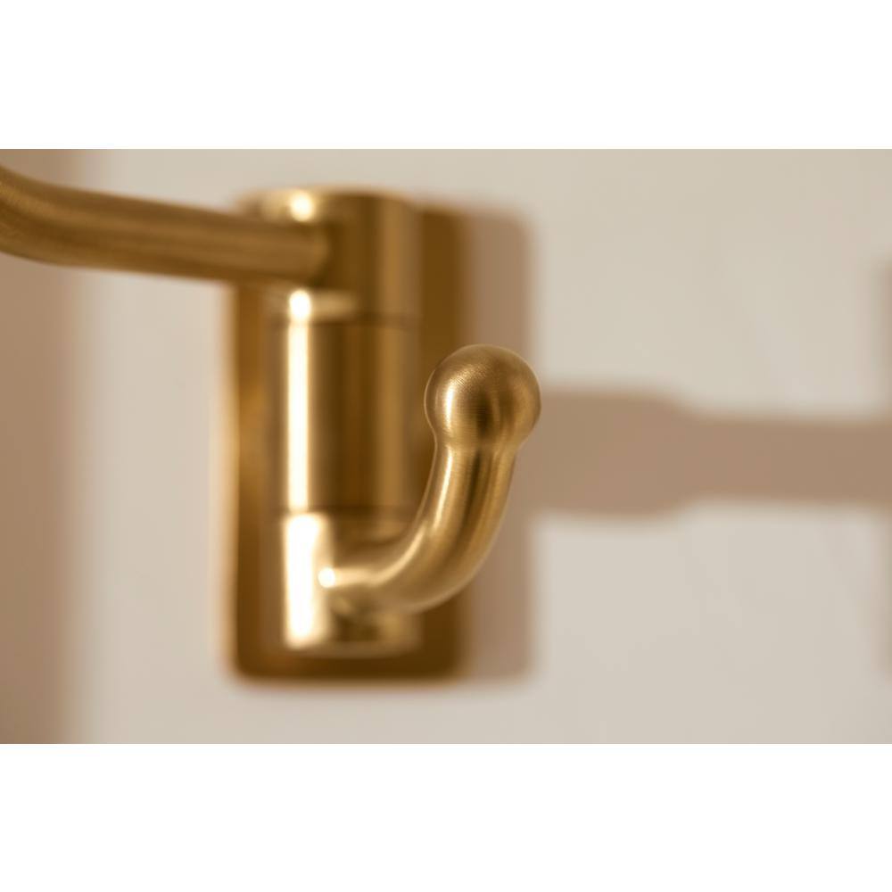 Polished Chrome Double Robe Hook with Modern Design