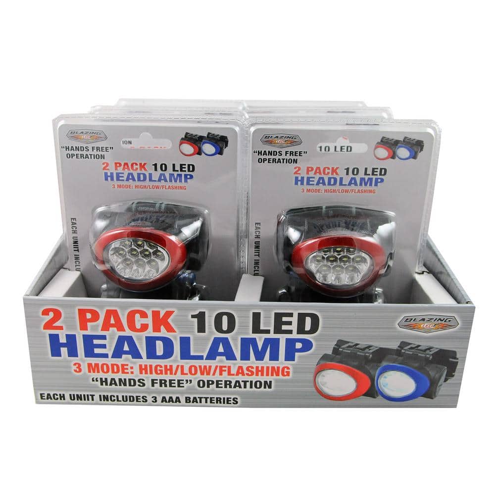 Battery Operated 10 LED Headlamp (2-Pack) price history on PriceWatchPro