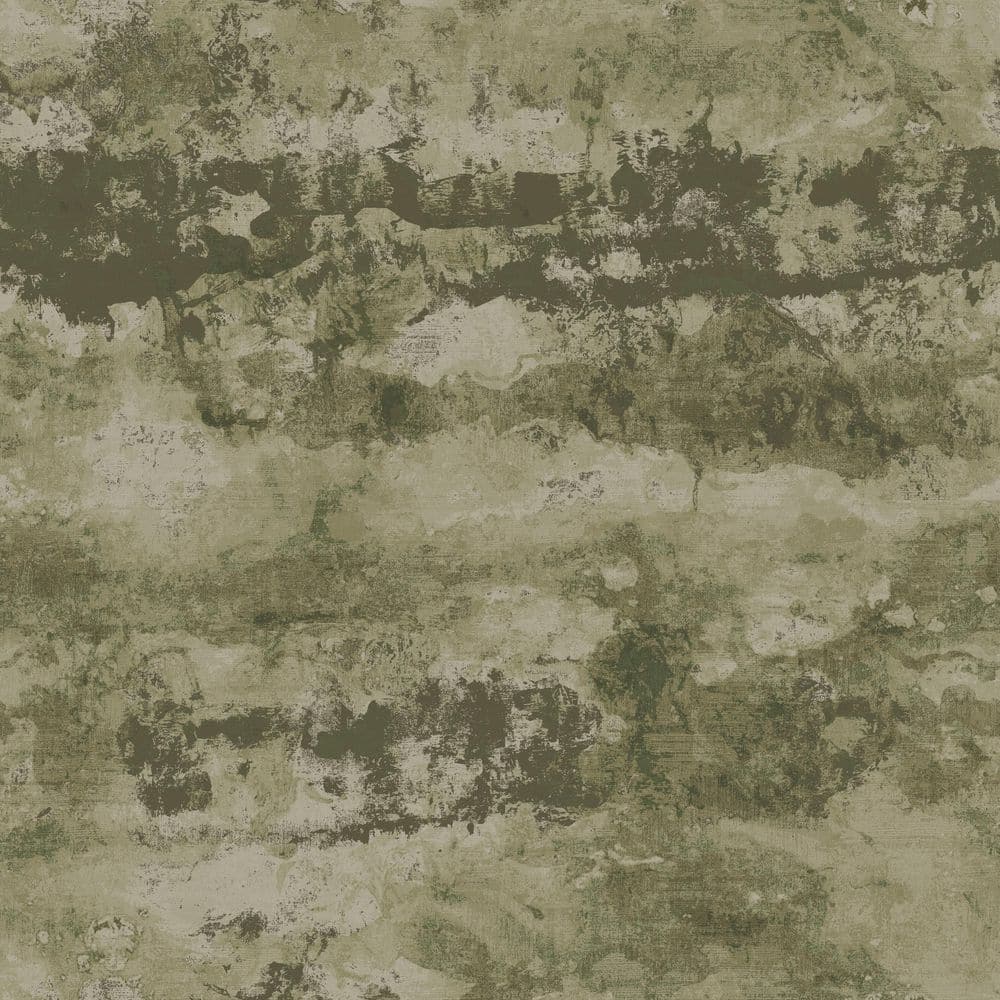Elegance Collection Army Green Abstract Perfect Storm Shimmer Finish Non-Pa