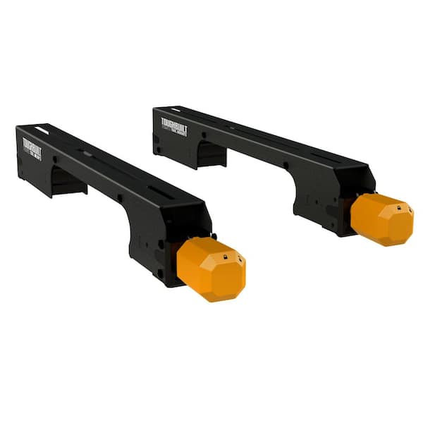 TOUGHBUILT Universal Miter Saw Tool Mounting Brackets with 100% steel body construction and extra-length adaptor plates