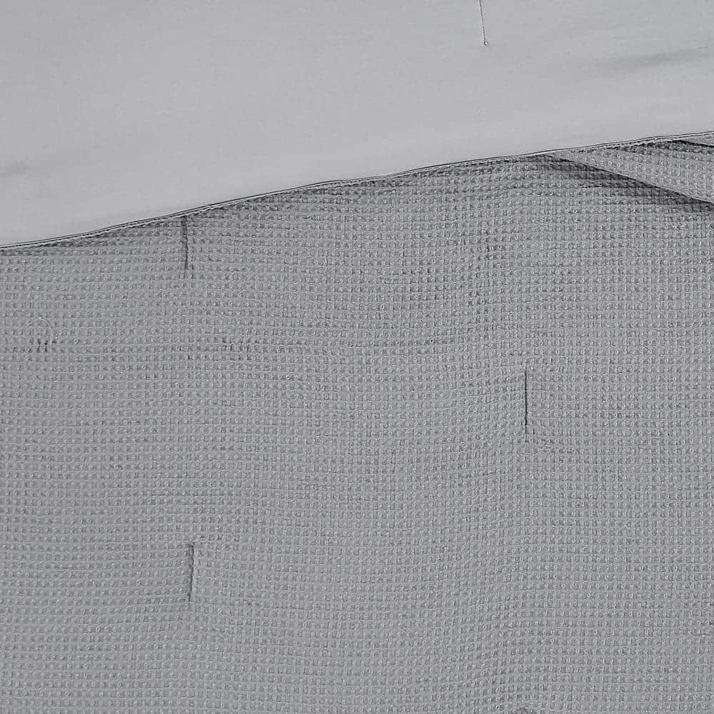 Gray Full/Queen Organic Microfiber Comforter Set
