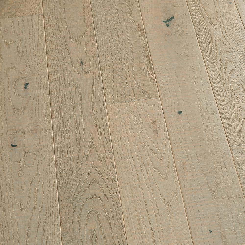 Malibu Wide Plank French Oak Pebble, Solid Hardwood Plank Flooring