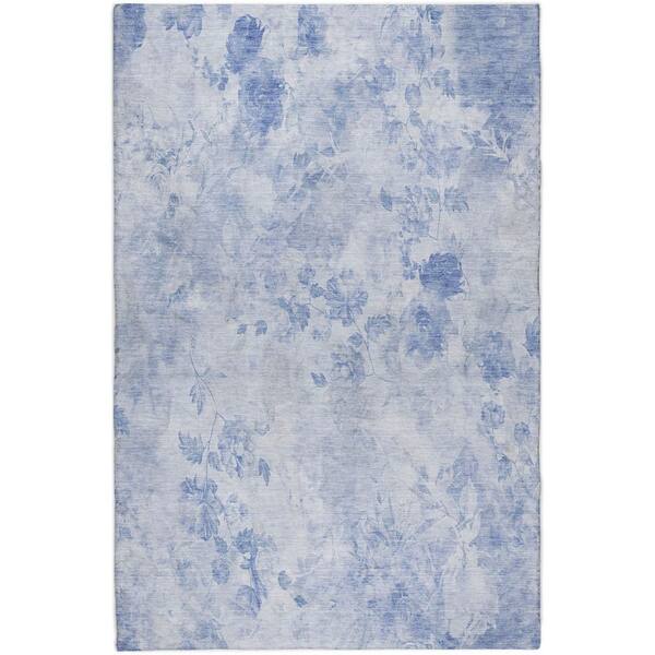 Dream Shag Premium Machine Washable Abstract ADS724 Sky 9 ft. x 12 ft. Area Rug