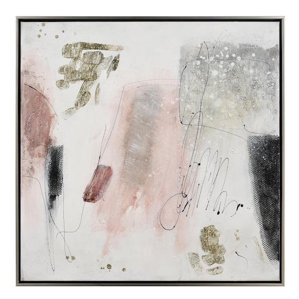 Titan Lighting Listening Framed Wall Art 25 in. x 25 in.