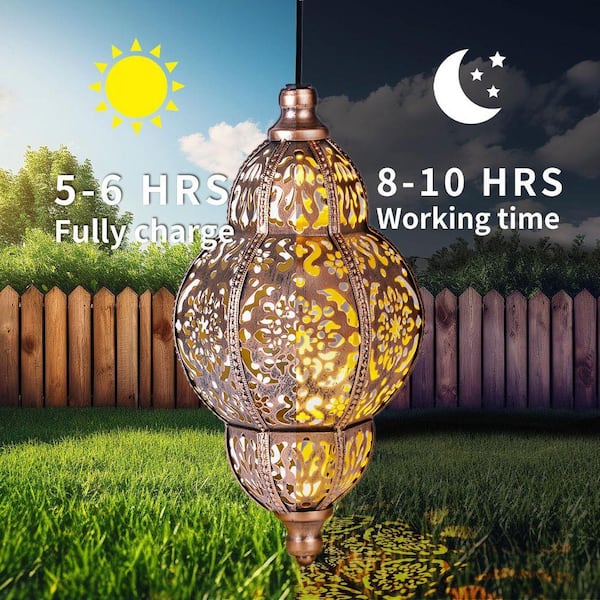 FAWEY TRED INC Hanging Solar Lanterns Outdoor Garden Decor Solar
