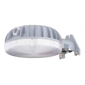 Outdoor Security 5000 Lumens Gray Dusk to Dawn Integrated LED Wall Flood Light Selectable CCT