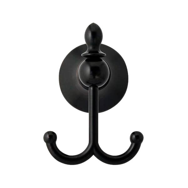 MODONA Antica Double Robe and Towel Hook in Rubbed Bronze 4054-RB - The  Home Depot