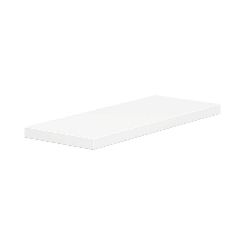 Timberline 12-in. W x 30 in. D x 1.5 in. H Assembled Semi-Custom Floating Shelf in Bright White price history on PriceWatchPro