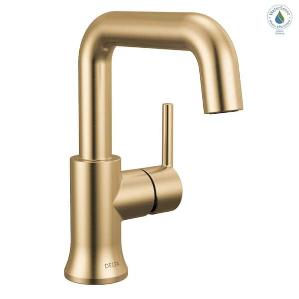 Trinsic Single Handle Single Hole Bathroom Faucet with Drain Kit Included in Champagne Bronze