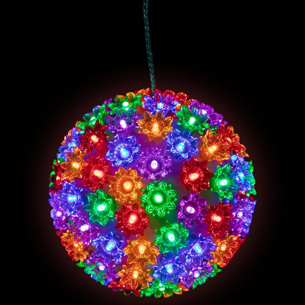 Northlight 7.5 in. LED Lighted Hanging Starlight Sphere Outdoor