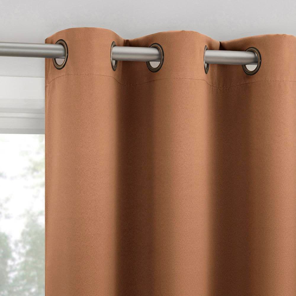 Sheridan Magnetic Closure Dusty Terracotta Layered 40 in. W x 84 in. L Grommet 100% Blackout Curtain (Set of 2) price history on PriceWatchPro