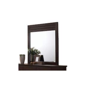 39 in. W x 37 in. H Mahogany Rectangle Dresser Mirror