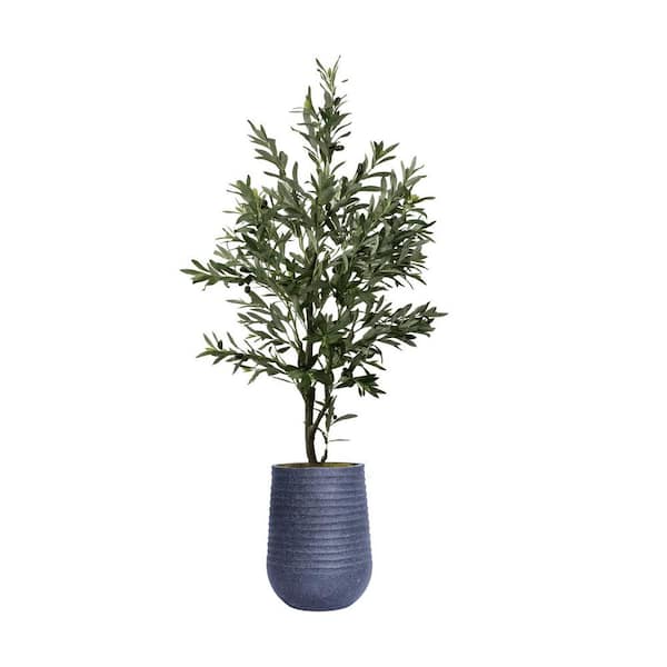 VINTAGE HOME 72 in. fake olive tree with sustainable indoor/ outdoor planter