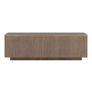 Reyes 47.5 in. Antiqued Gray Oak Rectangle MDF Top Coffee Table