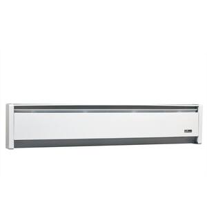 59 in. 120-volt 1,000-watt SoftHeat Hydronic Electric Baseboard Heater in White