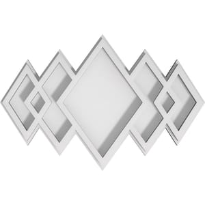 1 in. P X 10 in. W X 6-5/8 in. H Zoe Architectural Grade PVC Contemporary Ceiling Medallion