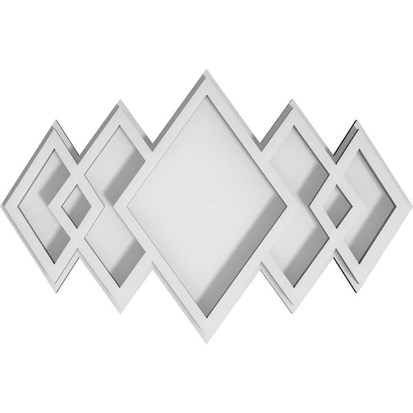Ekena Millwork 1 in. P X 10 in. W X 6-5/8 in. H Zoe Architectural Grade PVC Contemporary Ceiling Medallion