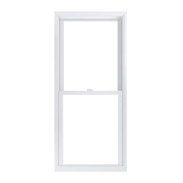 American Craftsman 27.75 in. x 61.25 in. 70 Pro Series White Double Hung Low-E Argon PS Glass Vinyl Replacement Window, Screen Incl