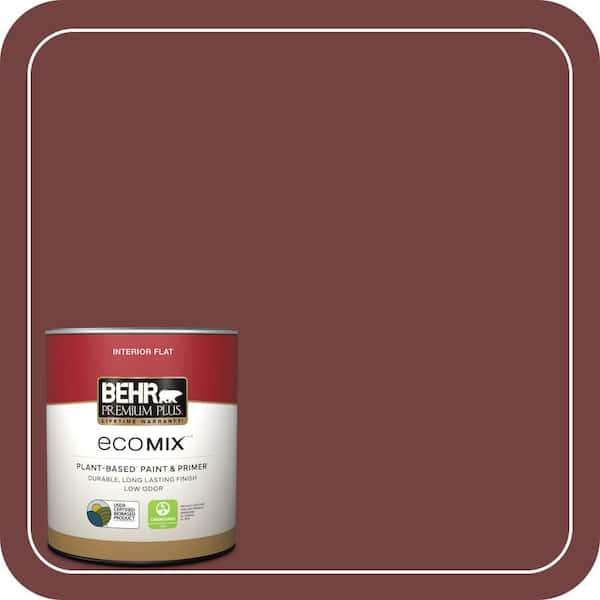 1 qt. #S-H-150 Chianti Flat EcoMix Plant-Based Interior Paint & Primer