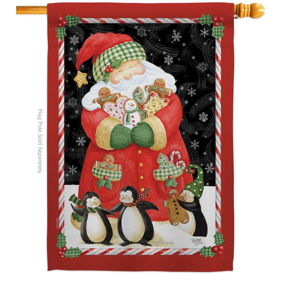 Christmas Cookie Fabric - Gingerbread on Charcoal Fabric