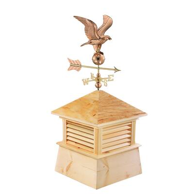 Kent 18 in. x 21 in. x 46 in. Wood Cupola with Cottage Eagle