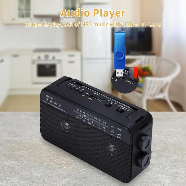 EKIEUDL Portable AM FM Shortwave Radio with Bluetooth