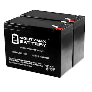 12V 10AH Lashout Electric Scooter Battery - 2 Pack