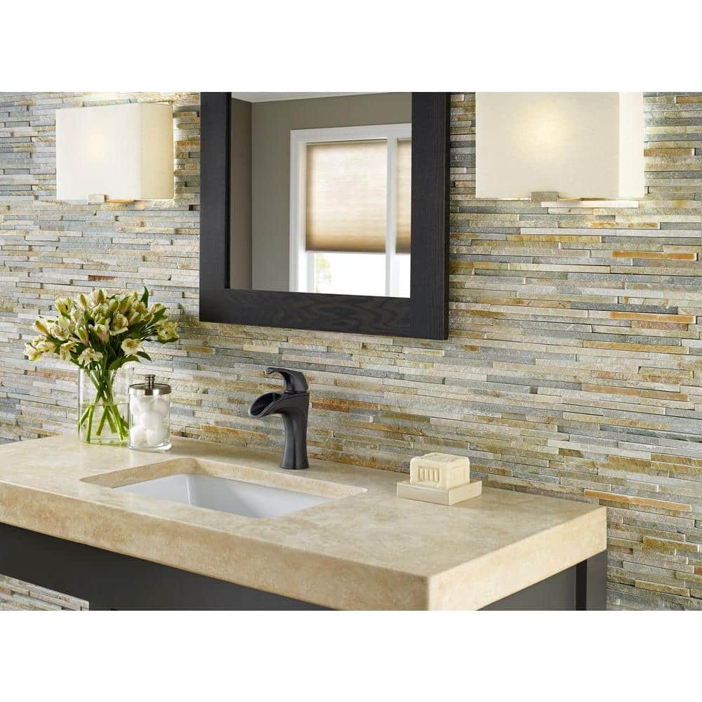 Tuscan Bronze Single-Handle High Arc Bathroom Faucet