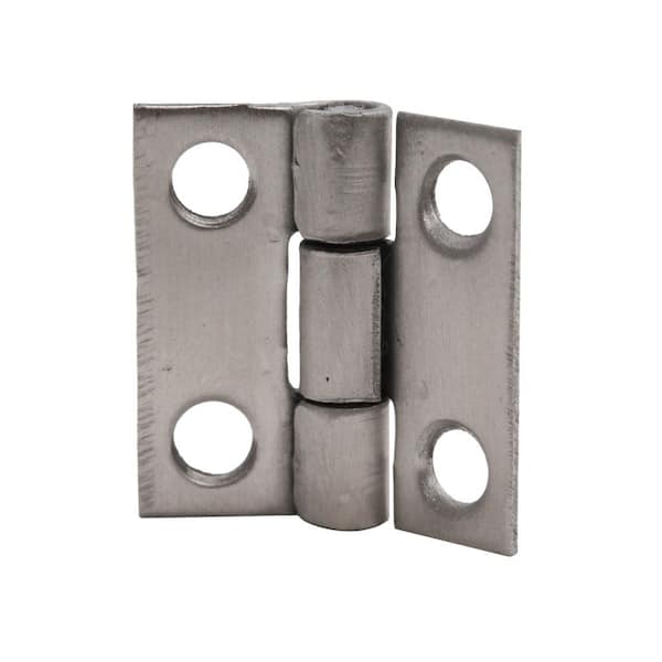 Everbilt 1 in. Galvanized Non-Removable Pin Narrow Utility Hinge (2-Pack)