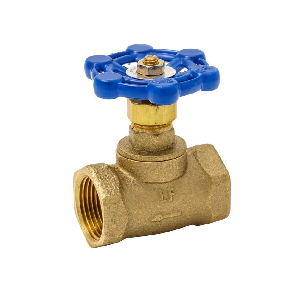 Everbilt 3/4 in. Brass FPT Stop Valve 105-004EB The Home Depot