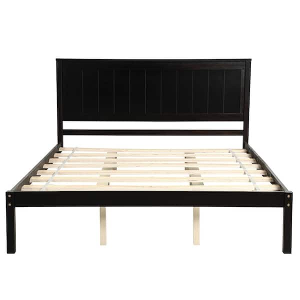 queen bed frame with headboard wood