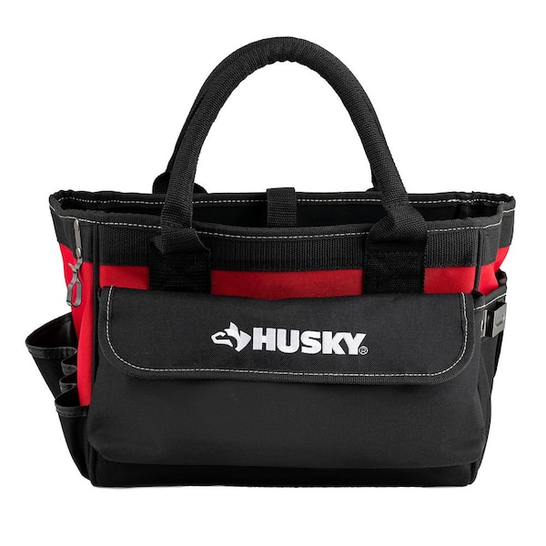 Husky 14 in. Open Tool Bag with 15 Pockets