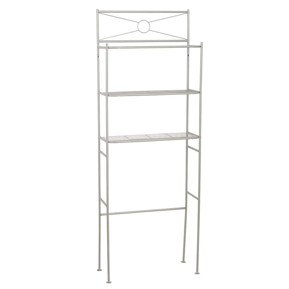 Zenna Home 23.25 in. W x 64.7 in. H x 10.25 in. D White OvertheToilet