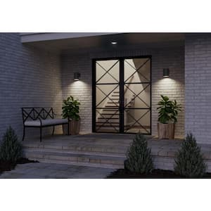 5" Black Outdoor Modern Wall Cylinder for Outdoor Spaces with Up-Down Light Output