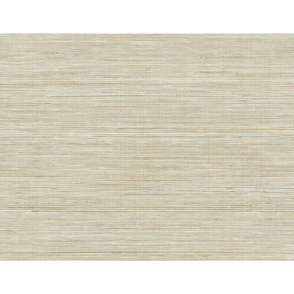 Baja Beige Faux Grasscloth 3D Wallpaper, 27-in by 27-ft