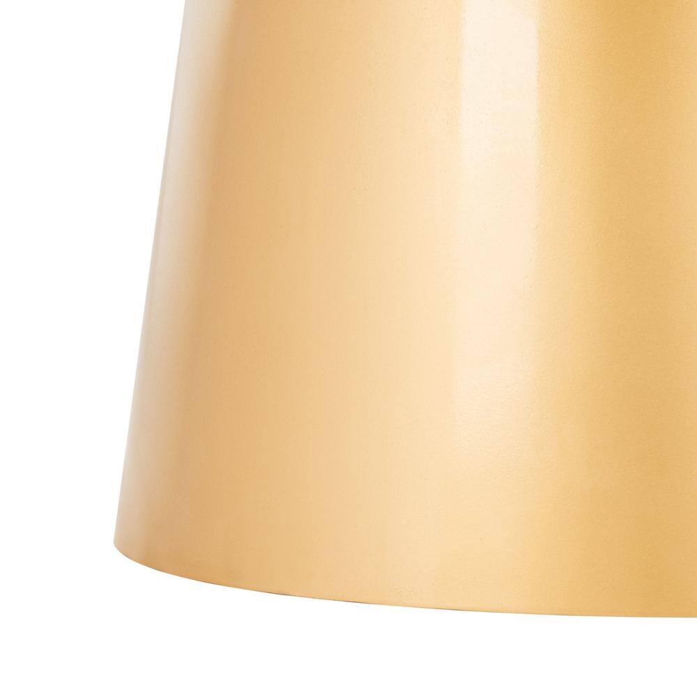 White Marble and Brass Round Pedestal Cocktail Table