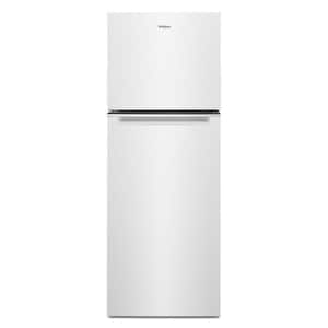 Galanz Refrigerator Freezer 12 cu.ft. Red, broken on top corner - Metzger  Property Services, LLC