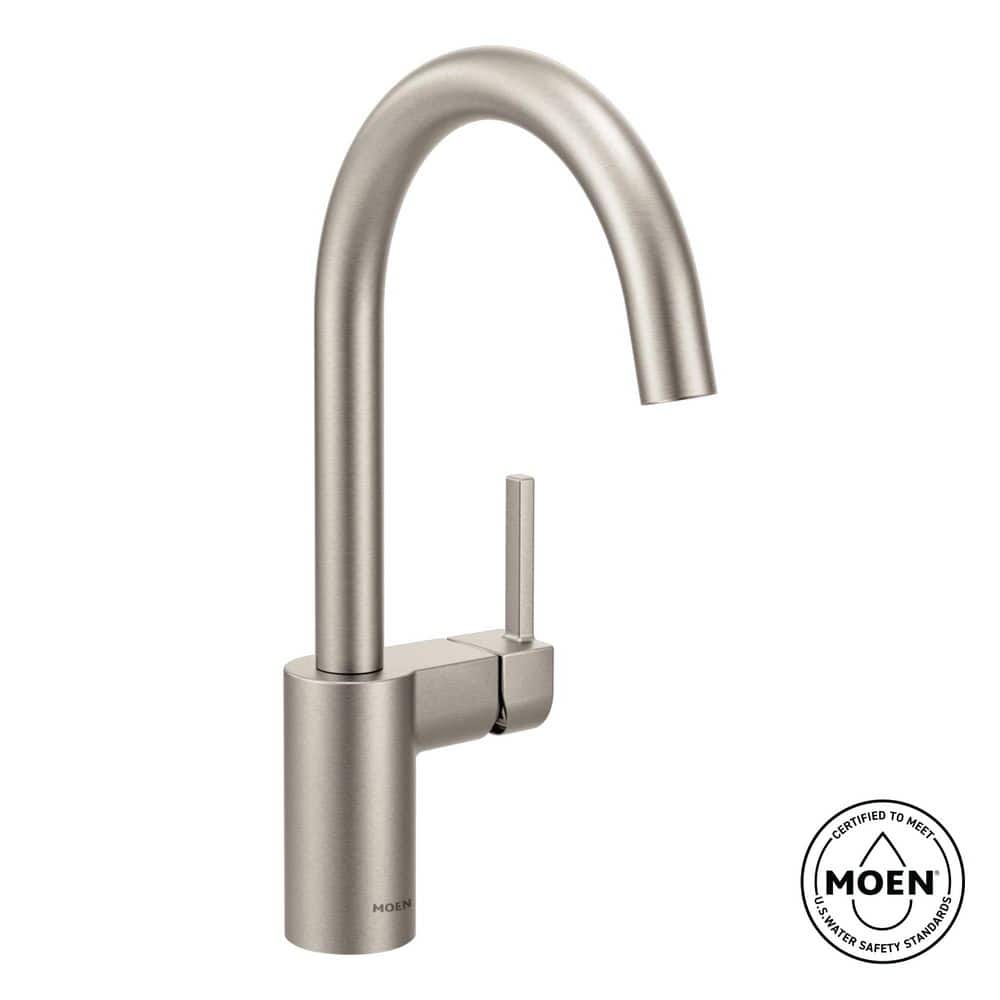 MOEN Align Single Handle Standard Kitchen Faucet in Spot Resist