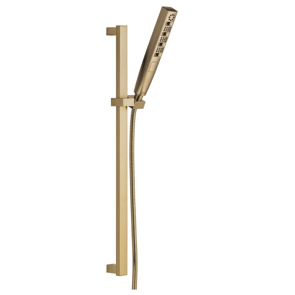 H2Okinetic Gold 4-Spray Patterns 1.75 GPM 1.43 in. Wall Mount Handheld Shower Head in Lumicoat Champagne Bronze price history on PriceWatchPro