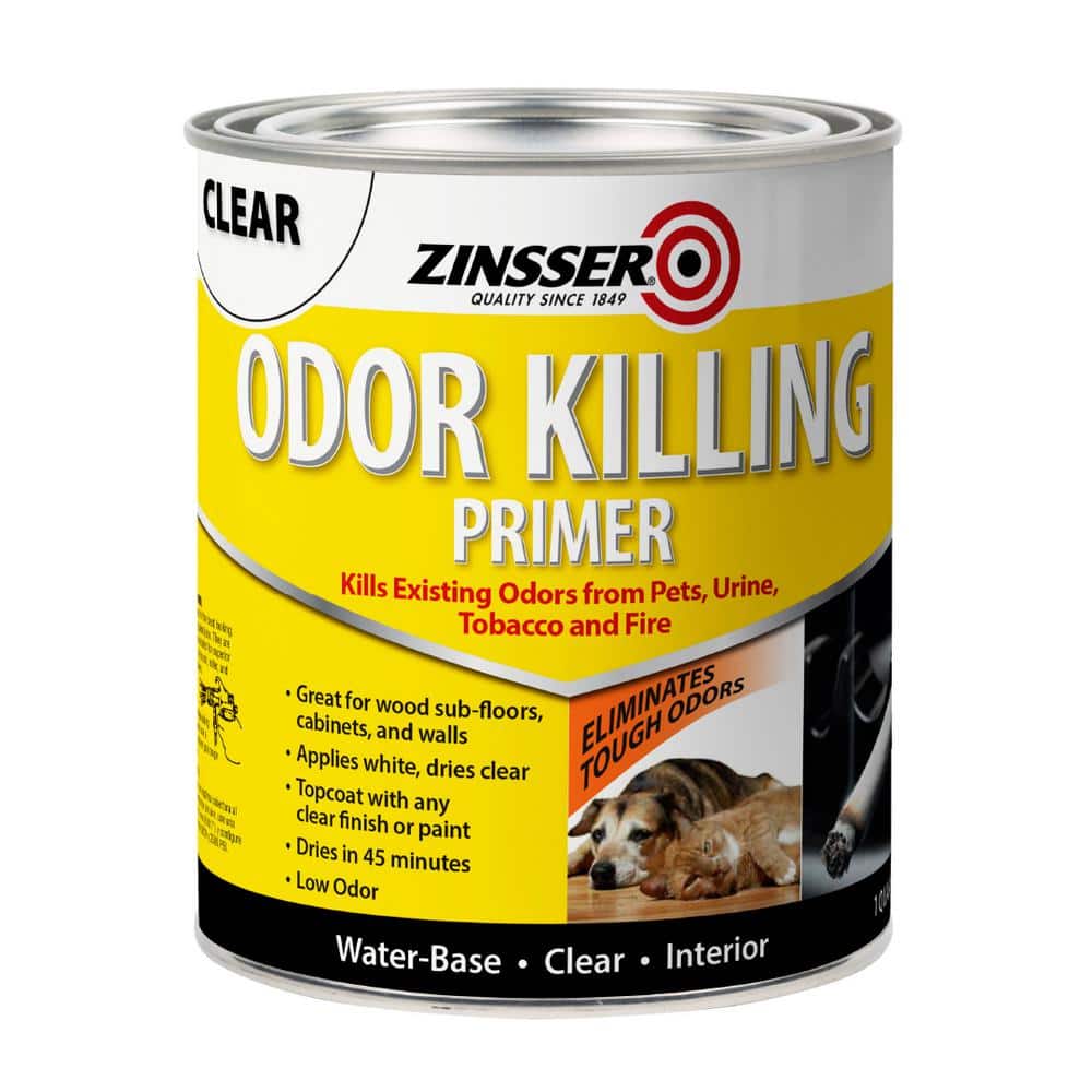 Zinsser 1 qt. Odor Killing Interior Primer (4Pack) 307648 The Home Depot