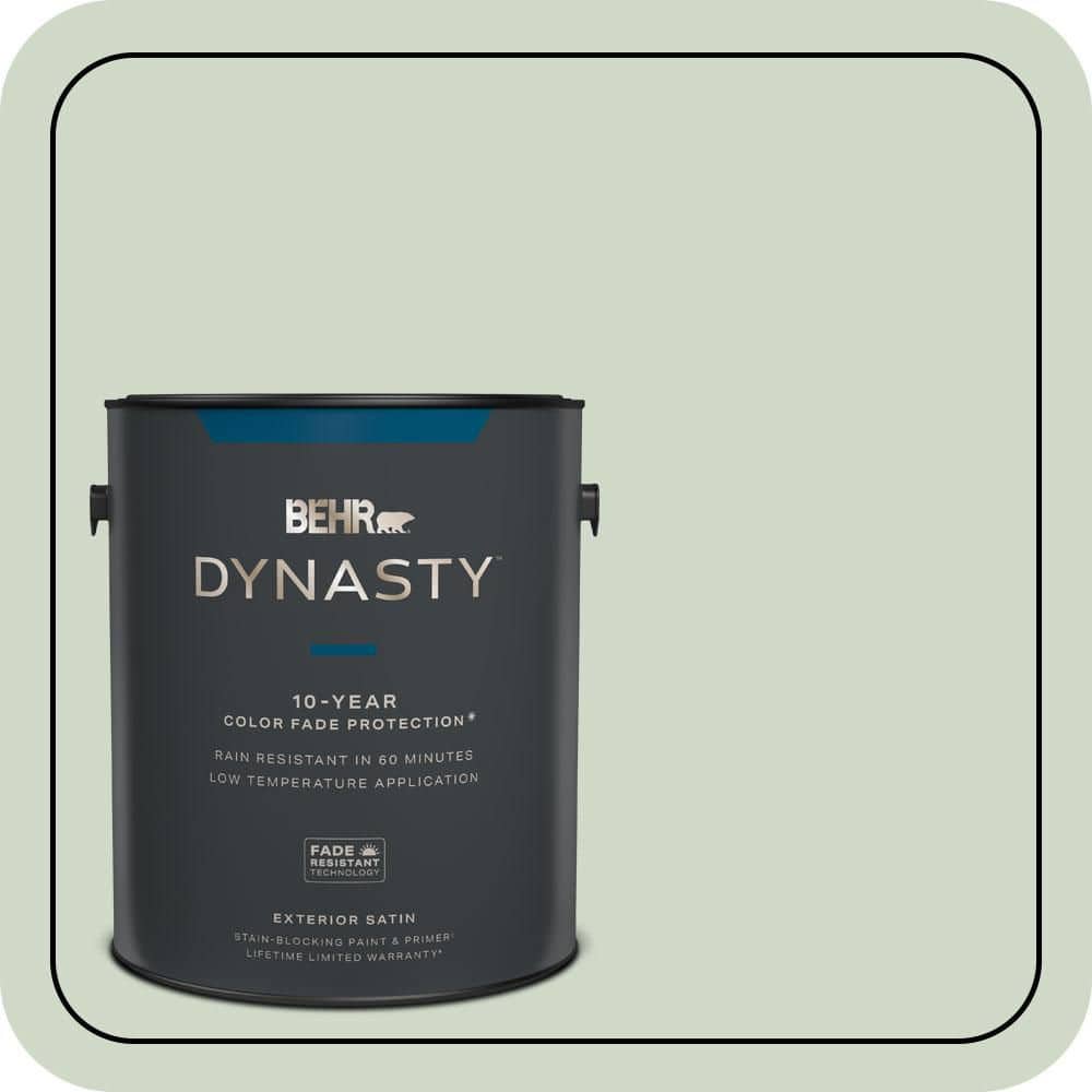 1 gal. Home Decorators Collection #HDC-CT-25 Bayberry Frost Satin Enamel Exterior Stain-Blocking Paint & Primer price history on PriceWatchPro