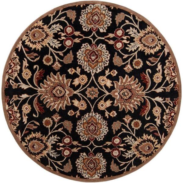 Artistic Weavers Artes Maroon 6 ft. x 6 ft. Round Area Rug