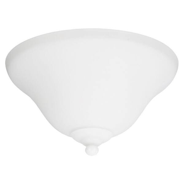 Generation Lighting 2-Light Satin Etched Glass Fluorescent Ceiling Fan Light Kit